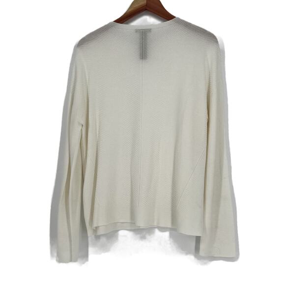 Eileen Fisher Ribbed Knit Tencel Sweater Tunic Top size Small - Picture 6 of 11